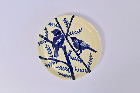 Blue Pottery Ceramic Plate