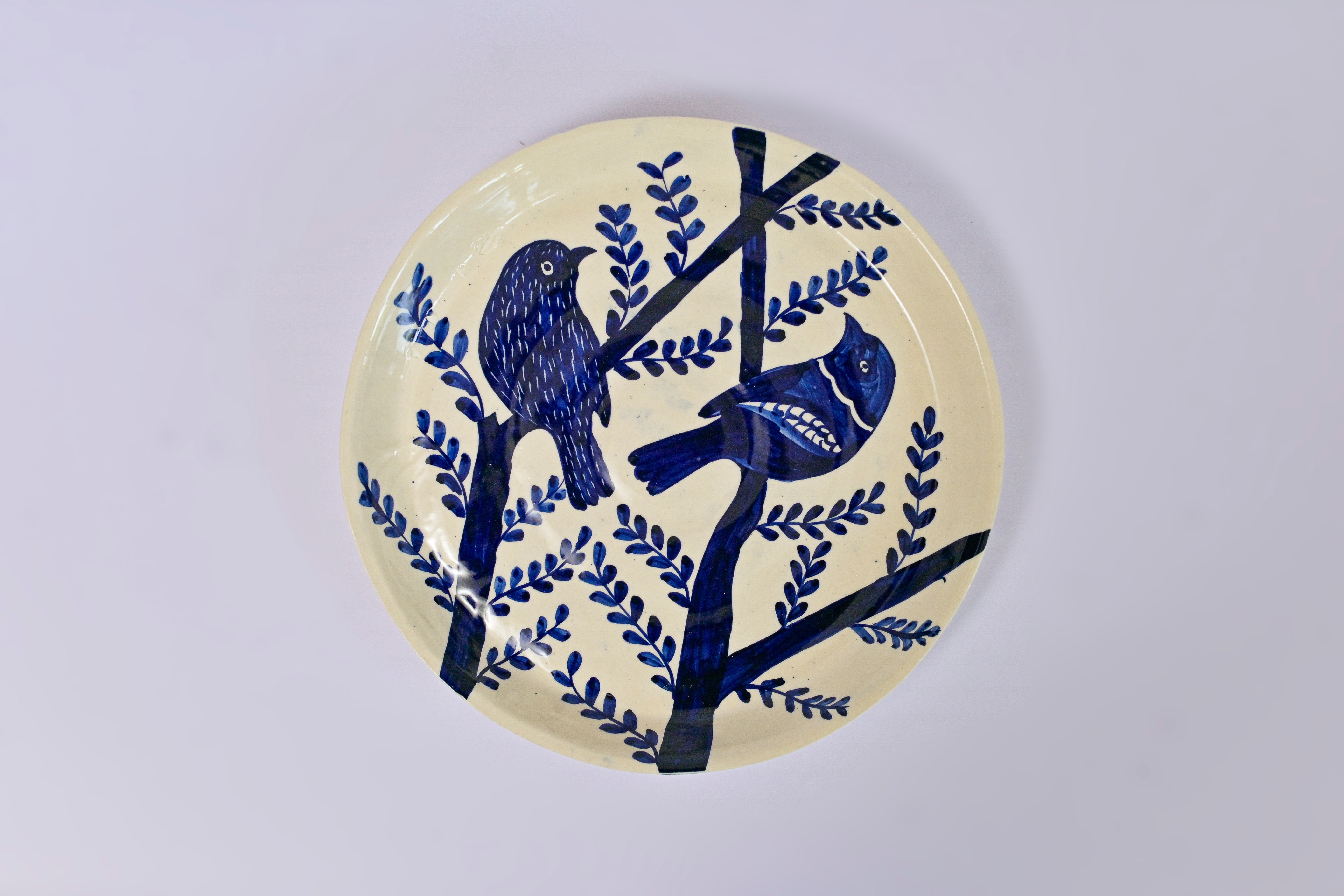 Blue Pottery Ceramic Plate