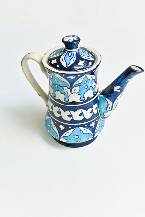 TEA SET BLUE POTTERY