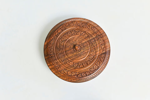 HAND CARVED WOODEN DRYFRUIT BOX