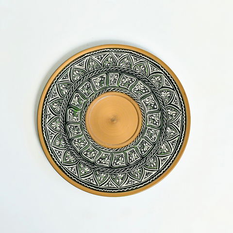 HANDMADE NAQSHI WORK WOODEN PLATE