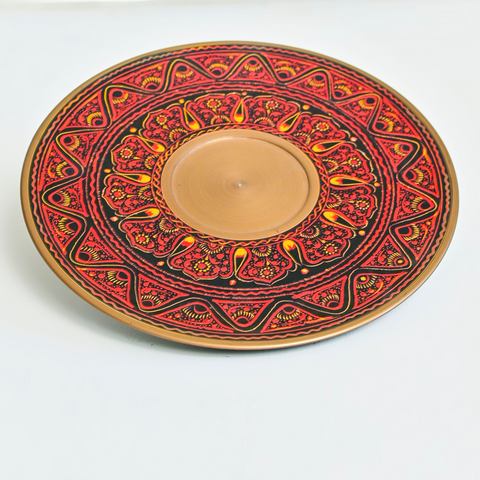 HANDMADE NAQSHI WORK WOODEN PLATE