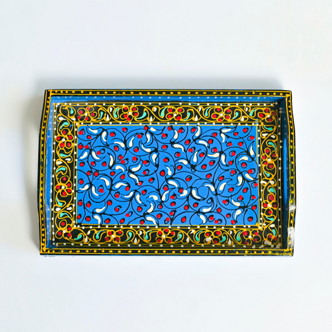 SWATI HANDPAINTED WOODEN TRAY